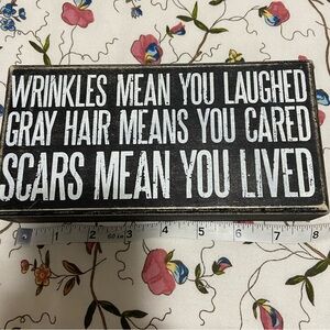 Inspirational Quote Box Sign 4”x8”